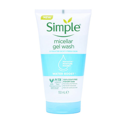 ژل شستشوی صورت پوست خشک micellar سیمپل Simple